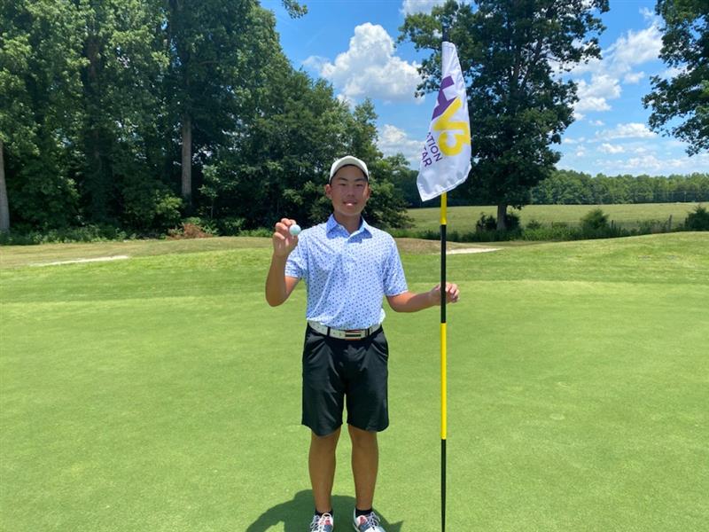 Hole 11, 7 iron, 162 yards, 1 shot

 Supapon Amornchaichan with the hole-in-one!

#BushnellByTheNumbers | @Bushnellgolf | #JASHV3 | @HV3_Golf