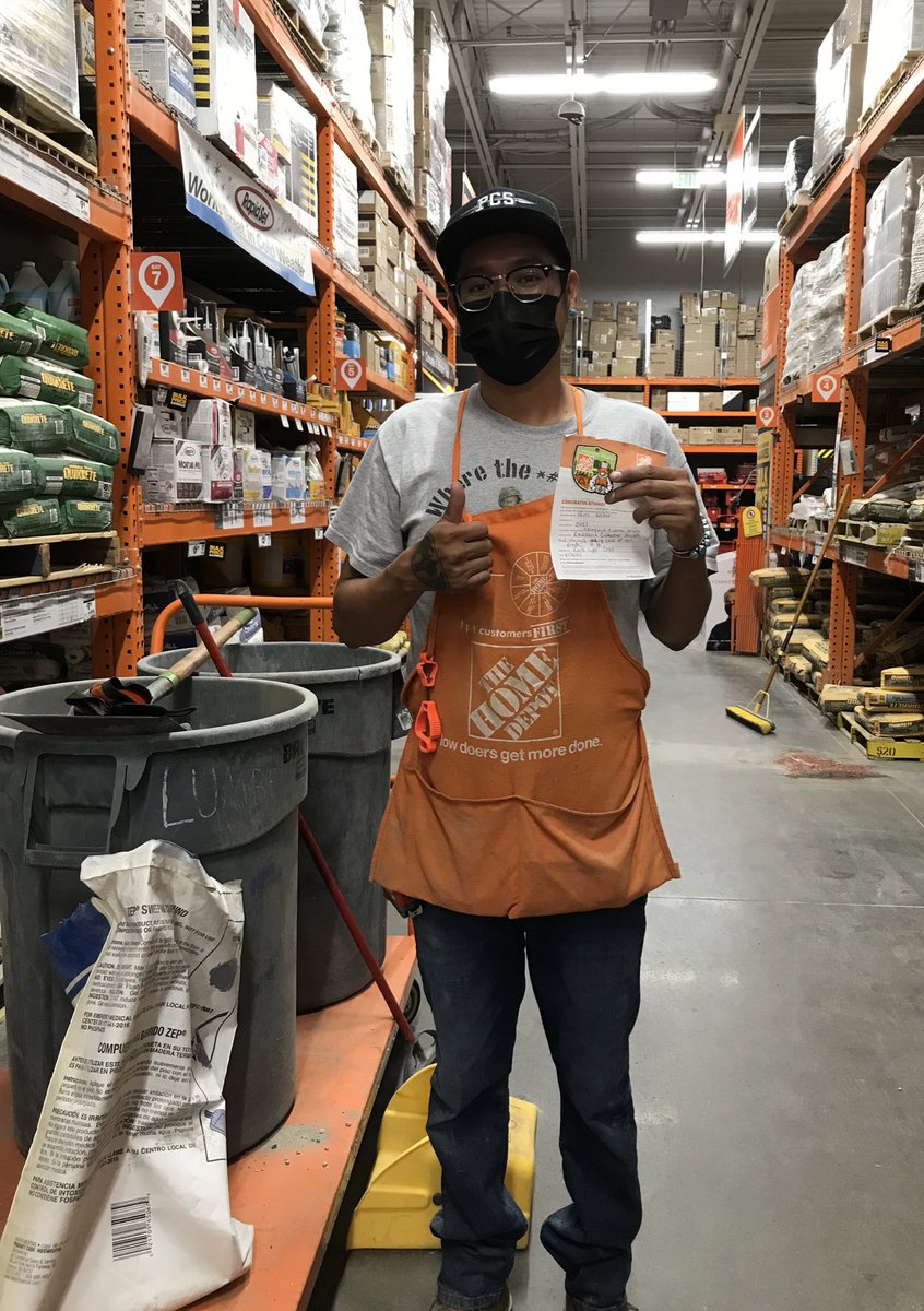 Big shout out to Slim for having great customer service and helping with customer calls from the front end while still maintaining the cement aisle.
Thank you for all you do! <a href="/mdlofnwhere/">Tammy Jo Baggett</a> <a href="/LaSaundra_Holt/">LaSaundra Holt</a> <a href="/NagyAndrew/">Andrew Nagy</a> <a href="/Ned_THD/">Ned del Callejo (they/them)</a> <a href="/wtigers83/">Julie</a> <a href="/PID18THD/">Priscilla Ingolia</a>