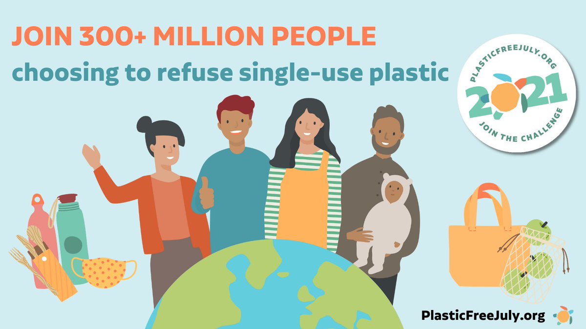Welcome to the 11th Plastic Free July! *cheers from all over the world* 🥳

plasticfreejuly.org/take-the-chall…

#plasticfreejuly
#choosetorefuse