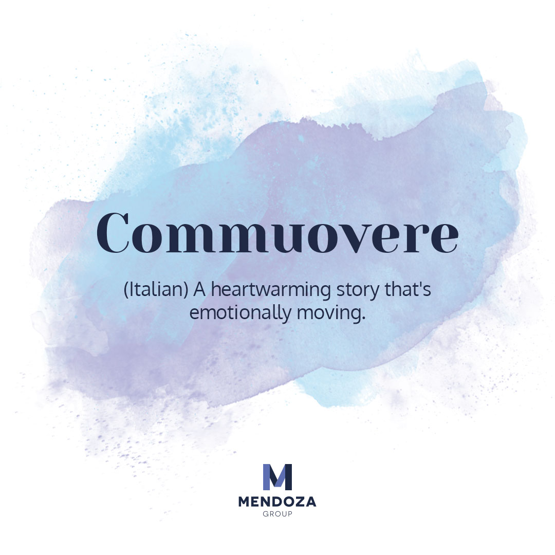 mendozagroup's tweet photo. Did you happen to watch @PixarLuca over the weekend? If so, you may know what commuovere means. This Italian word depicts the feelings and tears that come with a heartwarming story. #WorldlyWords #Commuovere #Italian #PixarLuca https://t.co/wzNLNEQvIn