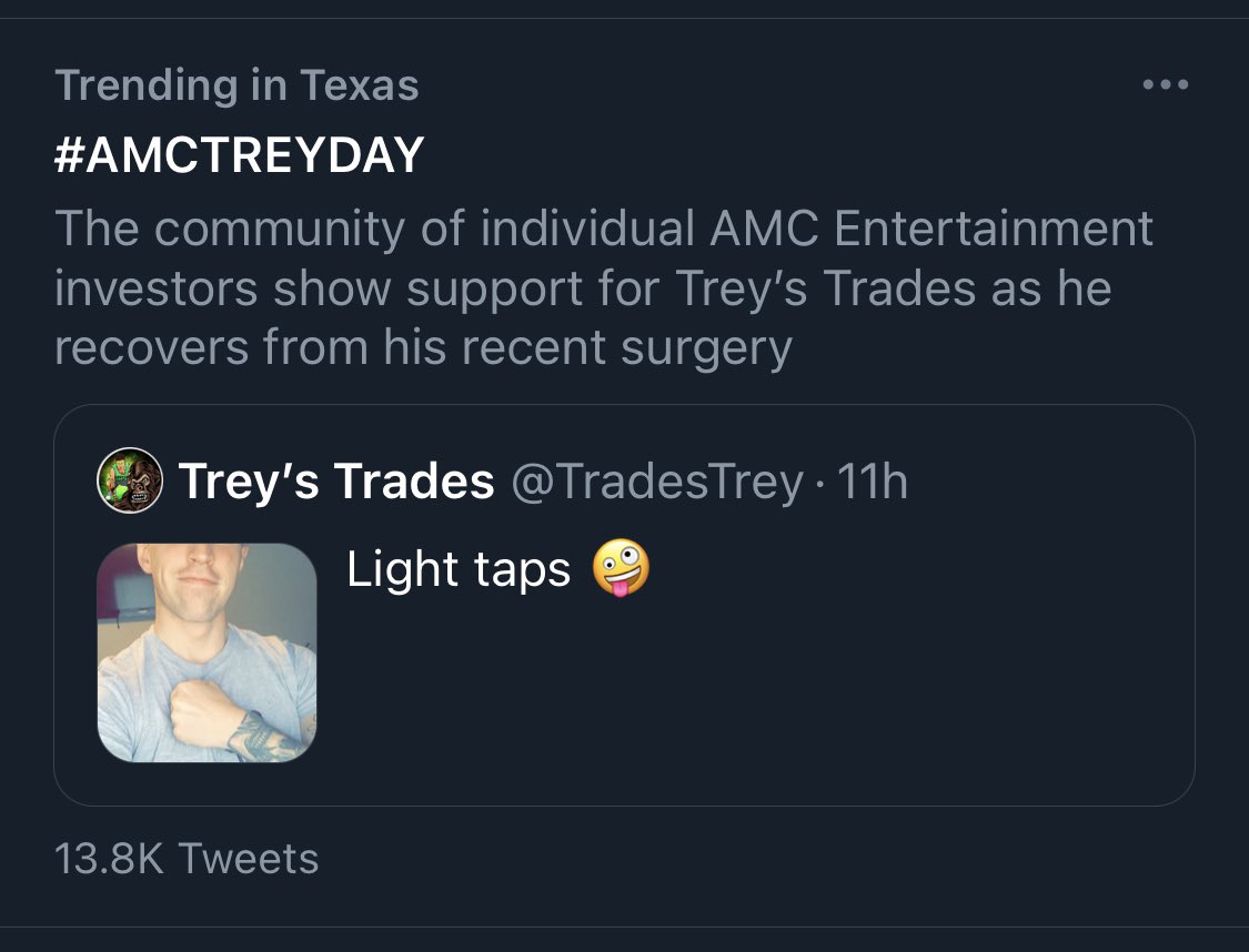 queen_T89's tweet photo. Texas stands strong 💪🏼 with #AMCTREYDAY https://t.co/qZVIgigAen