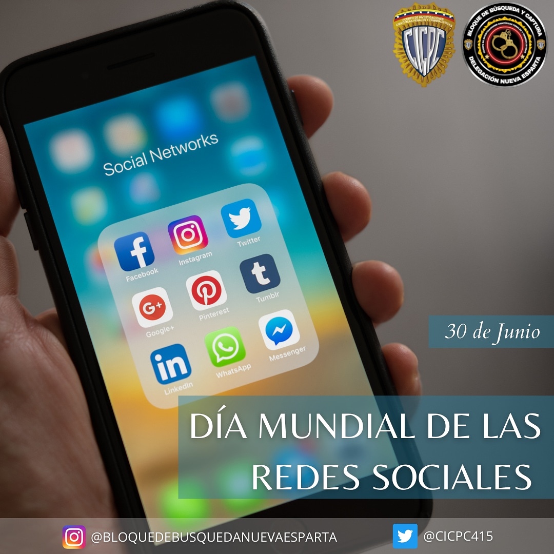 Hoy se conmemora el Día Mundial de las Redes Sociales, Herramienta fundamental para mantenernos comunicados e informados de lo que acontece a nivel mundial 👨🏻‍💻

⚠️ Seamos responsable con su uso ⚠️