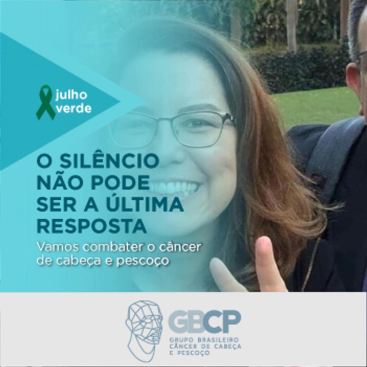 alinelauda's tweet image. Julho Verde! Conscientização sobre câncer de cabeça e pescoço 💚💚💚@gbcpoficial #devozavida