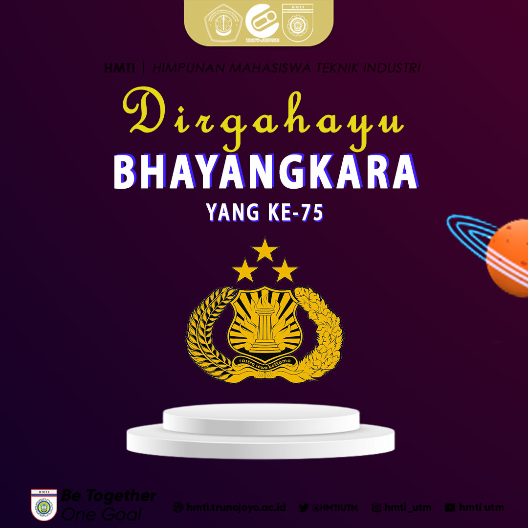 HMTIUTM's tweet photo. [SELAMAT HARI BHAYANGKARA KE-75]

Hai Sobat TI!👋🏻
Teruslah mengayomi dan melindungi rakyat Indonesia. Polri profesional dan berintegritas adalah dambaan kita semua.

Selamat HUT Bhayangkara 2021.
--------------------------------------------- https://t.co/OgHQRc0ckf