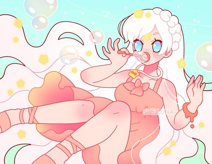 Shelluna_'s tweet photo. Week 4 of #hellosummer2021 : Summer Outfit
Week 4 of #junetobesummer : Summer Memory
It’s been a while since I’ve drawn hoomans. I don’t want to get rusty so here is Luna in her human form blowing #bubbles in her summery #dress!
#cuteart #kawaii #shelluna https://t.co/ppw0MRVEyq