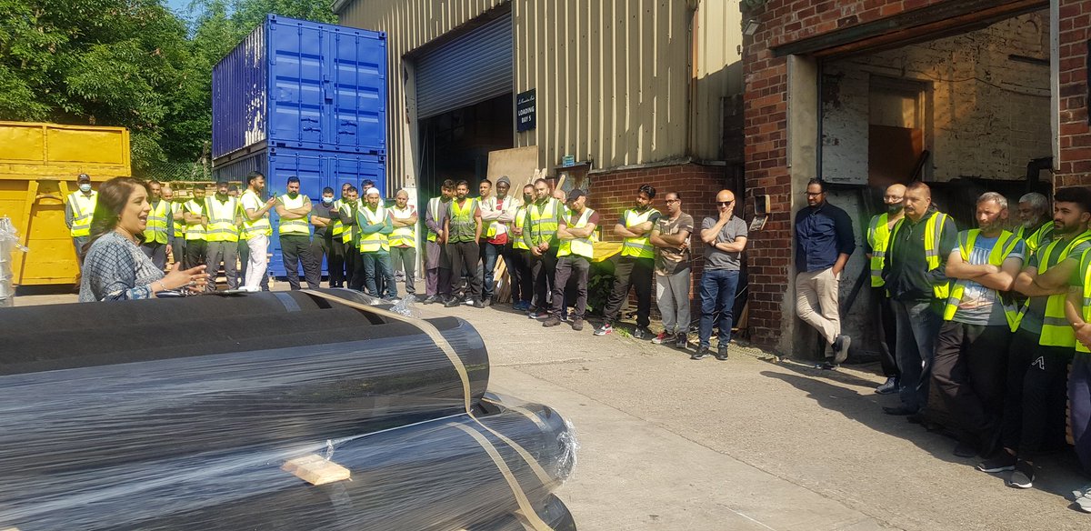 Thank you to Naz Shah MP for coming to our factory to talk to our staff about tomorrow's by-election.  She encouraged all to vote for the only true local candidate who has been helping our community for the last 5 years... VOTE KIM LEADBEATER..tomorrow