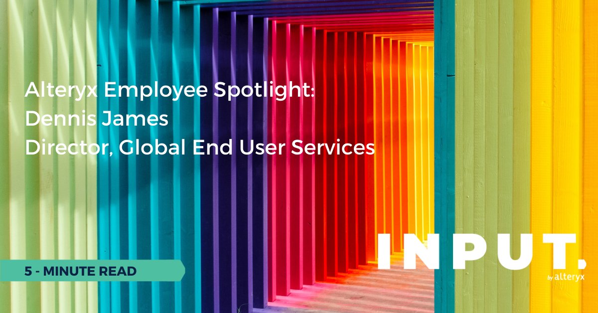 alteryx's tweet image. Take an inside peek at life at Alteryx with a new blog series that highlights our incredibly talented employees. 

In our first post, meet Dennis James.

Read on: ow.ly/wV0050Fm9b0

#PeopleOfAlteryx #TeamAlteryx #PrideMonth