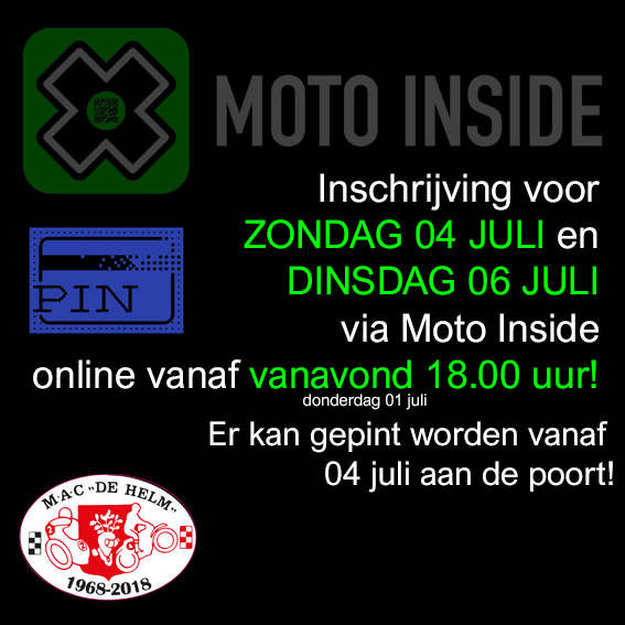 macdehelm's tweet photo. Vanavond om 18.00 uur komt de inschrijving online via Moto Inside!
Er is vanaf zondag 04 juli ook een pinautomaat aanwezig om trainingslidmaatschap en/of training te voldoen.

Meer informatie lees je op: 
https://t.co/p0D040Jp0T https://t.co/frhpiPFKWS
