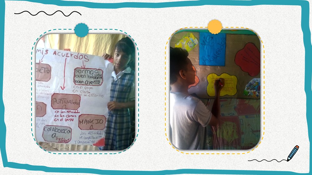 Escuela_Nueva's tweet photo. Estudiantes de los #CírculosDeAprendizajeENA de La Guajira definieron en familia “Acuerdos de Convivencia” que facilitarán su aprendizaje desde casa // Children from the #ENLearningCircles defined the "Coexistence Agreements" that will facilitate their learning process from home https://t.co/YWYaaPiFwr