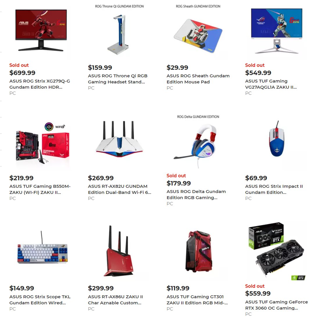 Gundam Headset Stand and Zaku 