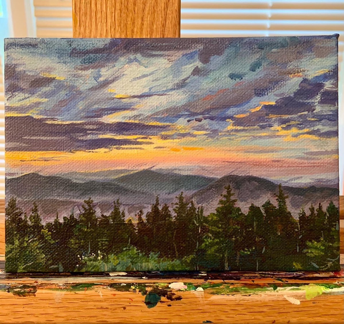 Lately, very much into painting miniature landscapes. 
#art #artist #paint #ampainting #create