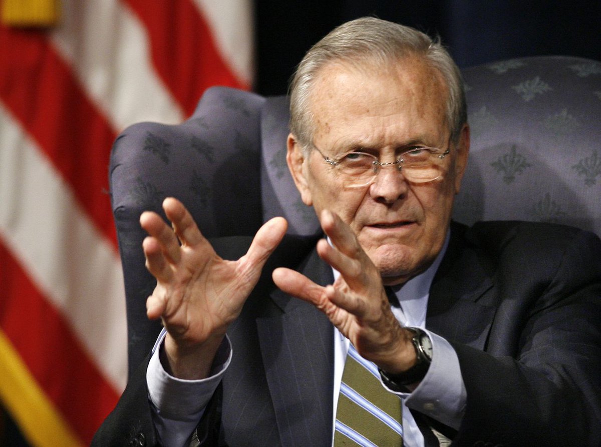 Former Defense Secretary Donald Rumsfeld dies at 88, family says