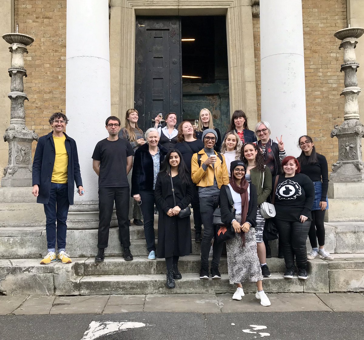 greigburgoyne's tweet photo. This happened tonight preview of My yr3 BA fine art students show @UniCreativeArts #farnham tonight #fineArt @ #asylumchapel #maverickProjects #london so proud of them ! #painting #installation #film #performance #sculpture #sonicArt Runs until daily 11-5pm ends tomorrow https://t.co/JMQ3if6o2T