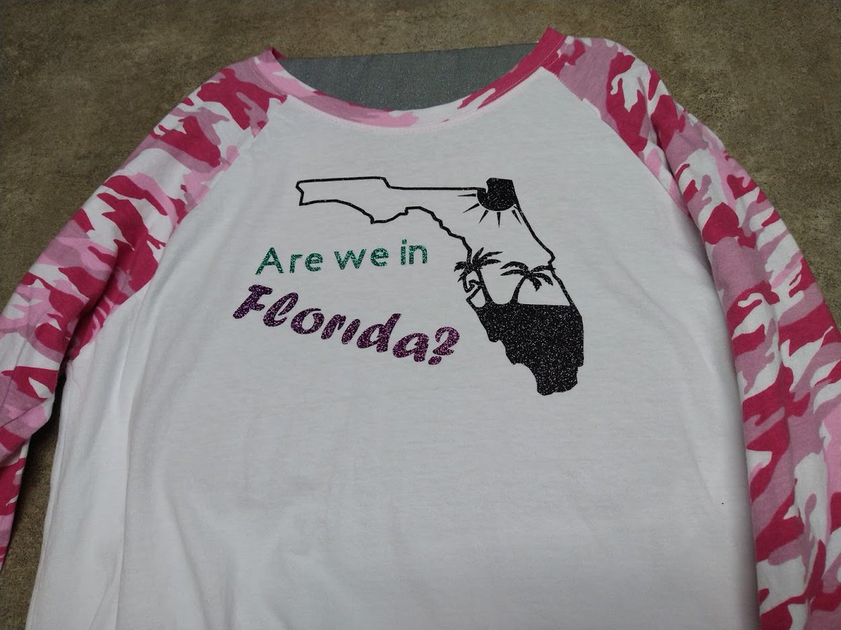 WrittenbyMandy's tweet photo. My 9 yr old daughter made this for me on her #cricut - We are big #Jumanji fans! This is from @jumanjimovie 2: The next level &amp; in honor of @TheRock &amp; @DannyDeVito - We love you both! "Are We in Florida"" Why yes we are! (We live in FL!) :-) https://t.co/RuRK9NR4as