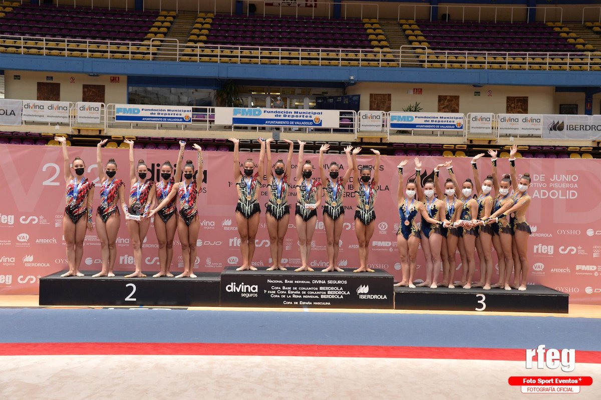 Hoy es día para las gimnastas GR de absoluto en Valladolid. Por la mañana hemos podido disfrutar de los conjuntos, en la primera fase de la Copa de España. Y, como no podía ser de otra manera, nos han dejado con la boca abierta 🤩🤩🤩
⬛Categoría sénior:
🥈 <a href="/GRVallecas/">Rítmica Vallecas</a>