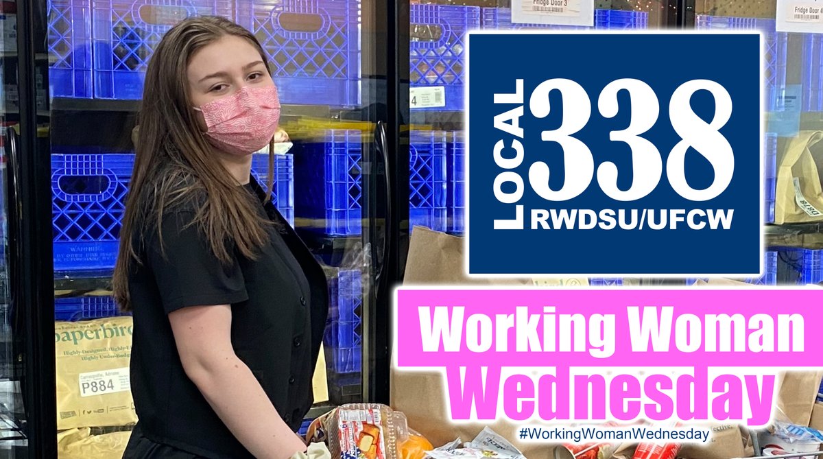 Local338's tweet photo. It's #WorkingWomanWednesday! This is Shiana Horn, an #L338 member of 6 years! She's an employee at ShopRite and celebrated her seventh anniversary as an #L388 member in February! Thank you for all of your hard work, Shiana! #WorkingWomen #338Strong #1U #UnionStrong https://t.co/6qMPJSmJW6
