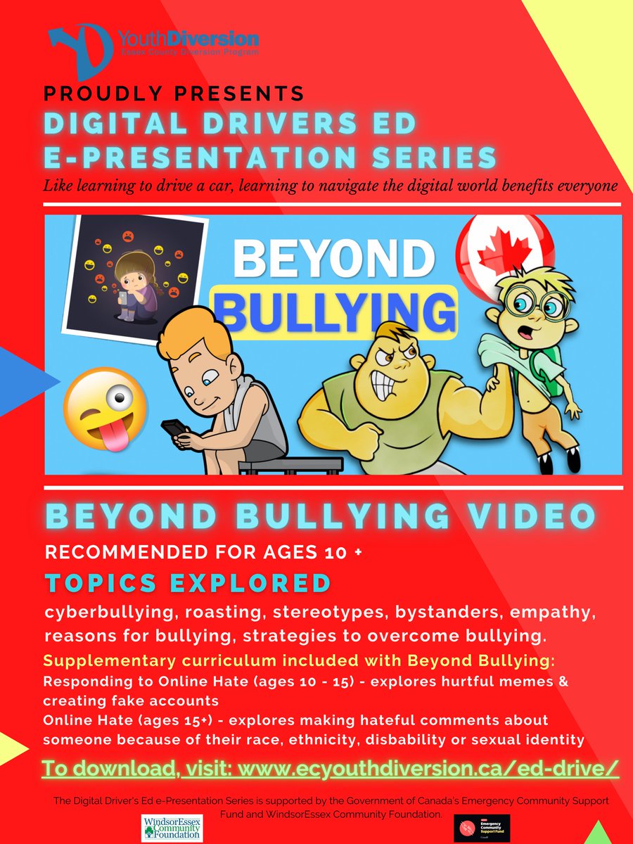 YouthDiversion_'s tweet photo. Cyberbullying is the 'faceless evil' of the internet and it's not going away anytime soon. Knowing what to do about it is the best way to combat it.
#YD's #BeyondBullying video explores everything-about-bullying in 15 minutes. #worthwhile
#digitaldrivers #KYPP #upstander https://t.co/p4KAjdblkN