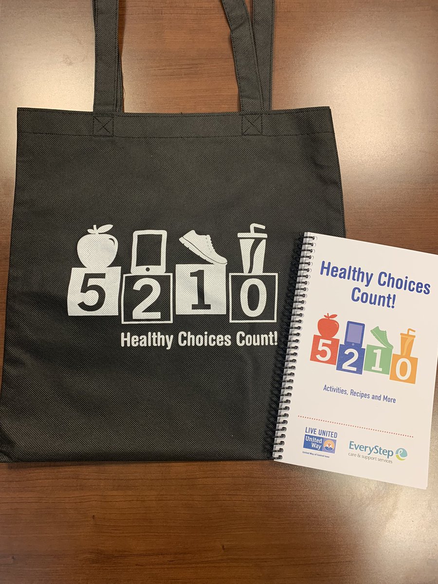 5-2-1-0 surprise book with activities, recipes and more handed out with every meal today! 🌟
