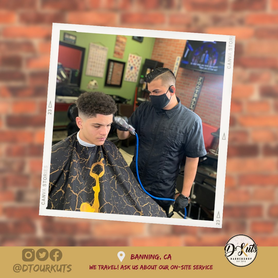dtourkuts's tweet photo. Dtour Kuts Barbershop 
📍300 S Highland Springs, Banning, CA 92220 
-
-
-
#iebarbers #trustyourbarber #blackbusiness #barberslifestyle
#barberlove #beaumontca #banningca #ie #iebarbers #iebarbershop #blackownedbarbershop https://t.co/V3MuCjJuwf