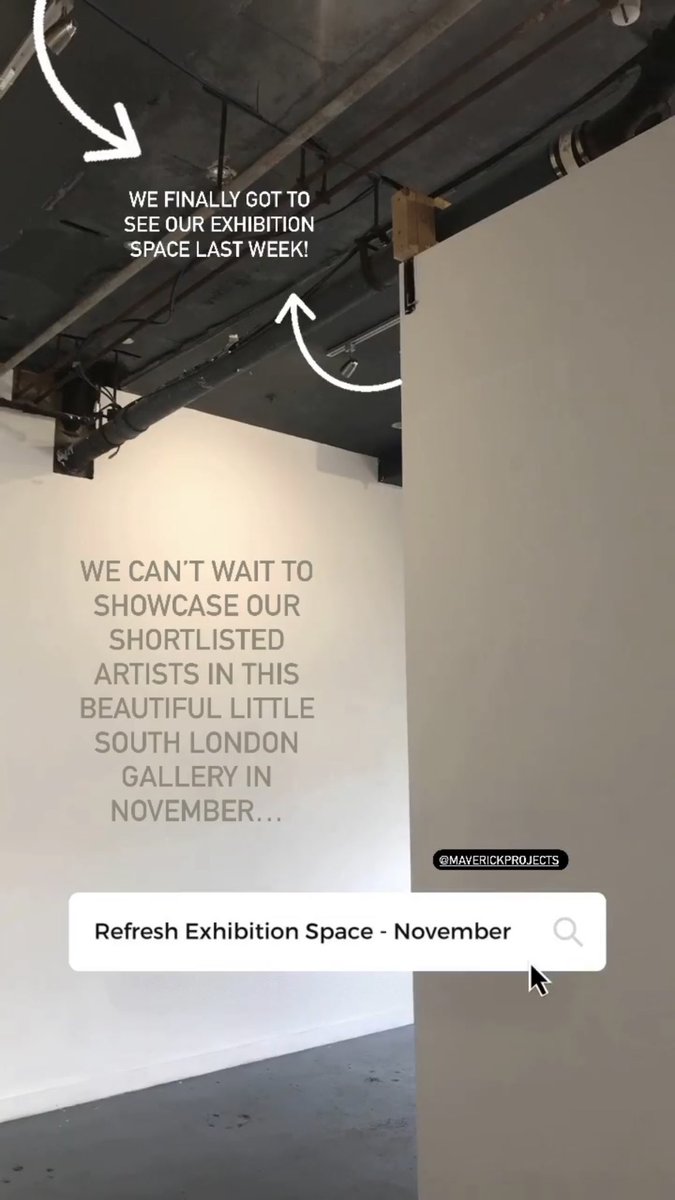 refreshartaward's tweet photo. It was brilliant to finally see our wonderful venue for this year’s November exhibition in person! You’ll be able to find this year’s collection of shortlisted artists beautifully curated in the #MaverickProjects  AMP Gallery in South London 🎟 Entries for Refresh close 2nd July! https://t.co/OFY1UaUlIH