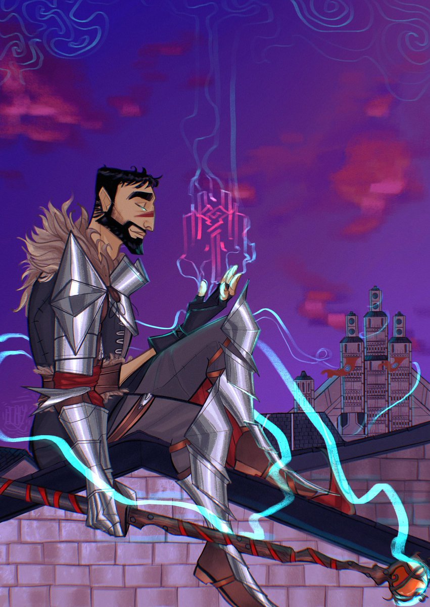 fifthblight's tweet photo. i haven’t done a lot of art lately BUT here’s the hawke i did for @da2zine :) it really was so fun to work on! https://t.co/efEQWUwV7L
