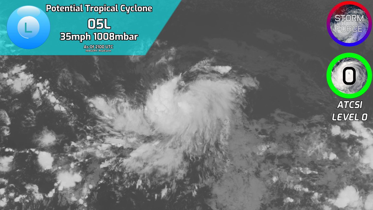 ForceTracking's tweet image. Potential tropical cyclone #05L has just been designated in the #NorthAtlantic. #Tropical Storm watches have been issued for several locations. The track of this storm remains very uncertain. #TropicalUpdate