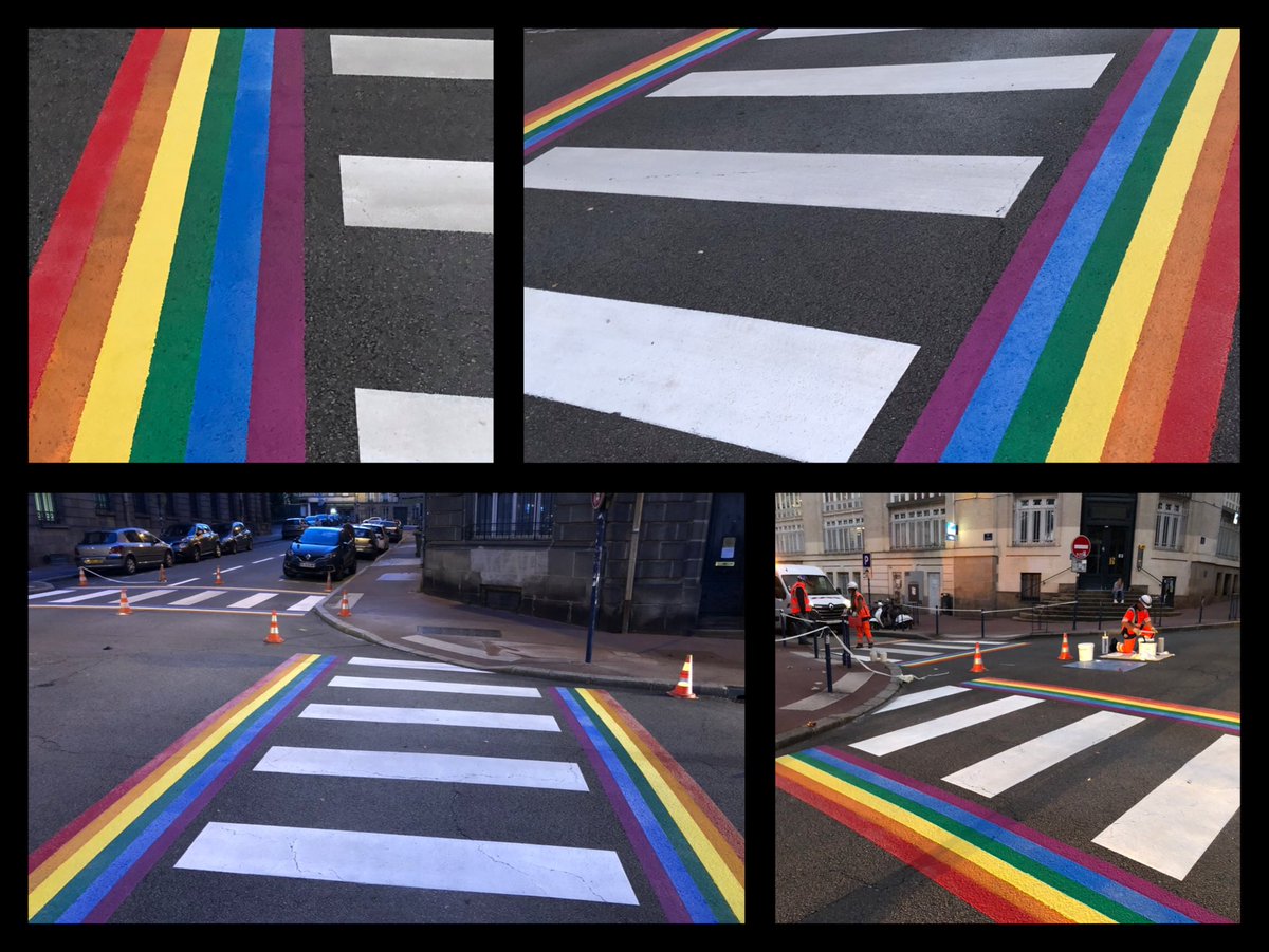 jenn_alexandre's tweet photo. Chantier de nuit
Marquage en cours 
Passage piétons arc-en-ciel 🌈 
#voirie #marquage #limoges 
@LimMetropole https://t.co/7XEDCuX8tE