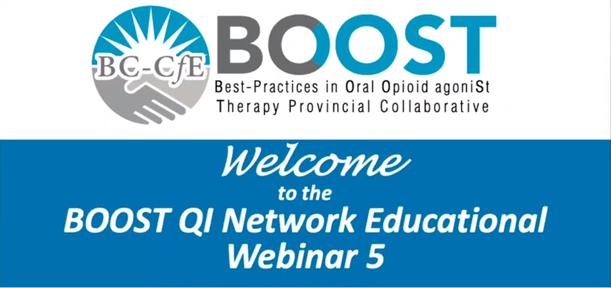 bccfe's tweet photo. If any of our #BOOSTqi teams missed Educational Webinar #5 on Risk Mitigation Prescribing and how administrative data can help improve care delivery for OUD, it has now been added to our session recording page: https://t.co/6kbd4zlTcX https://t.co/zPEk3t9Kud