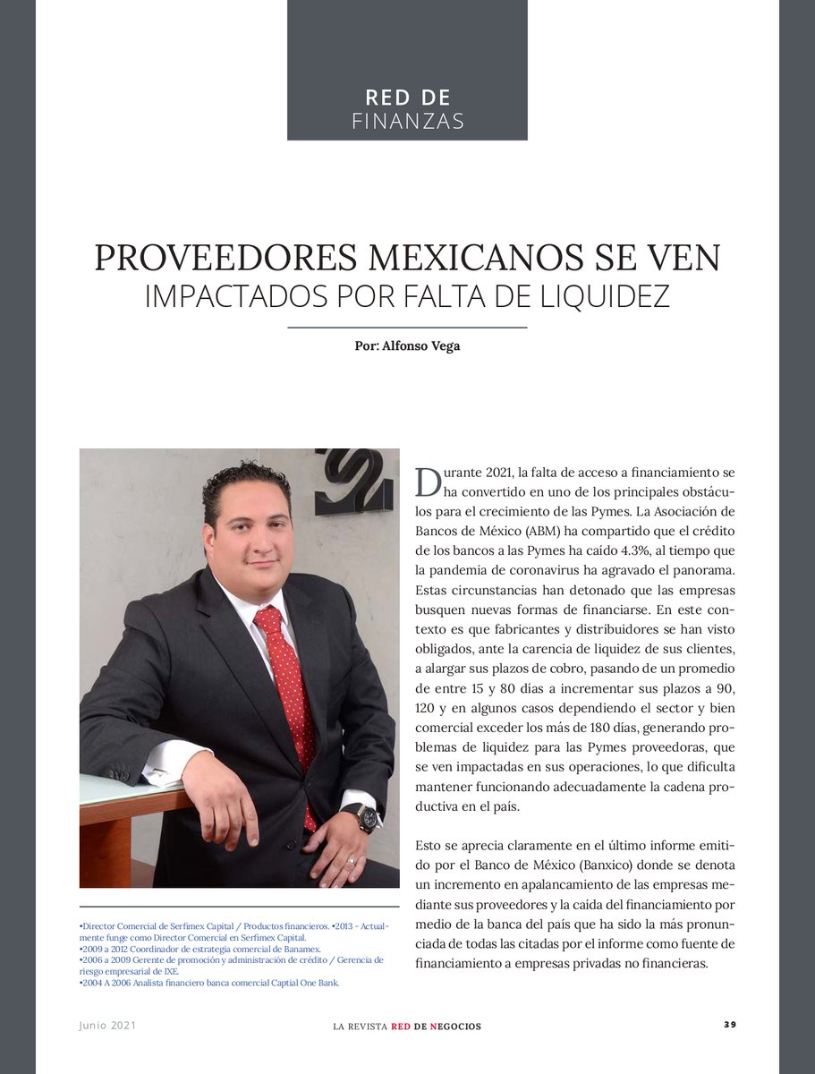 SerfimexCapital's tweet photo. Los invitamos a leer y compartir el siguiente articulo donde @SerfimexC comenta los apoyos que hoy otorga a #fabricantes y #distribuidores que proveen a las #Pymes mexicanas. #VendorProgram
@revistareddeneg #Negocios #arrendamiento #empresas #brazofinanciero https://t.co/TpwyNbXKH2