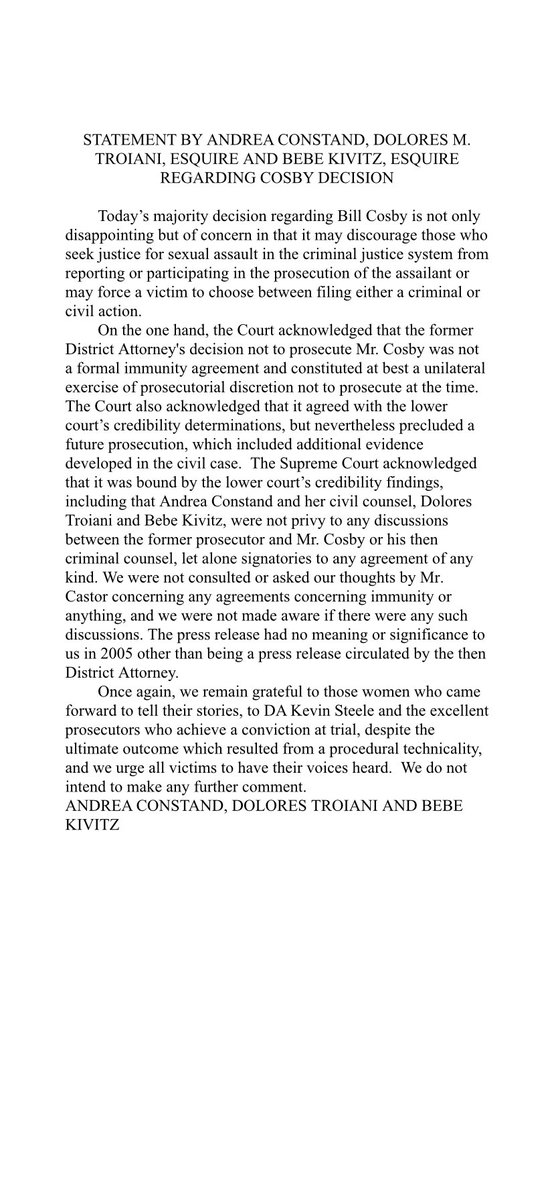 Andrea Constand tweet media