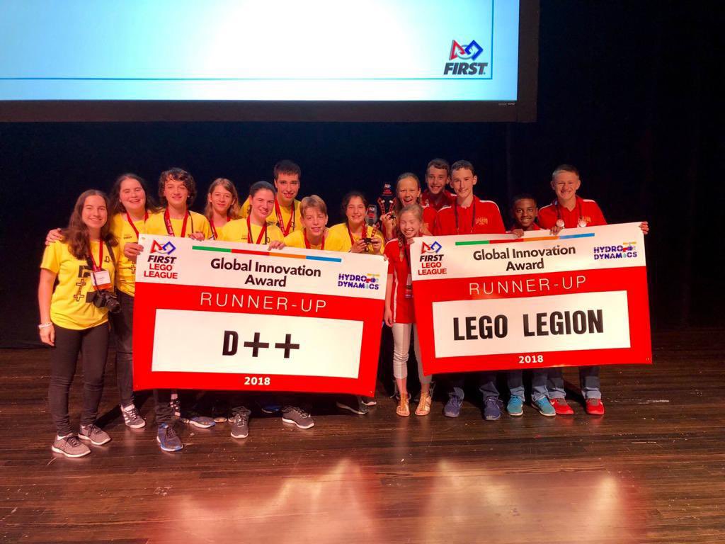 dplusplus285's tweet photo. Congratulations to our dear friends @legolegionfll from Ohio for being the Global Innovation Award runners up for the second time! 

We had the honor of meeting you at the 2018 GIA in San Jose and this year virtually, we hope our paths cross again in the future ❤️💛❤️ https://t.co/02NVKPX03B