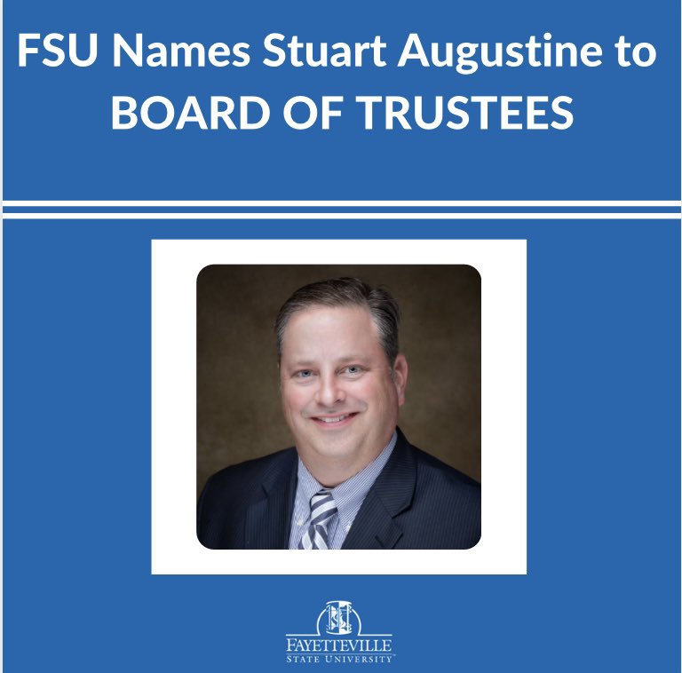 CONGRATULATIONS! To the newly appointed members of FSU’s Board of Trustees. 

Read the full announcement here: fsusites.uncfsu.edu/fsunews/2021/0… #FSU #BOT