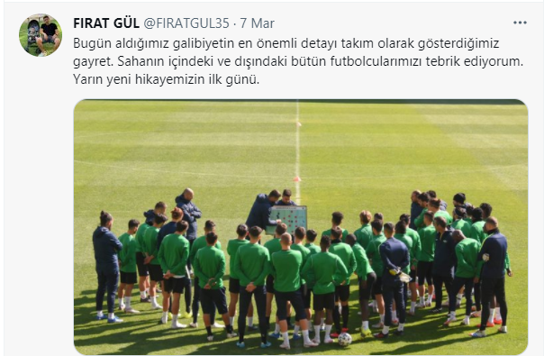 ✅Takip önerisi!

PTT Ligi'nde teknik sorumlu olan;

3-4-3 / 3-5-2 formasyonlu hücum ve 5-4-1 / 4-3-3 formasyonlu savunmadan örnekleri sunan, genç teknik adam <a href="/FIRATGUL35/">FIRAT GÜL</a> 'i takip etmenizi öneririm...

Gelecek süreçte harika oyunlar ortaya koyacaktır.