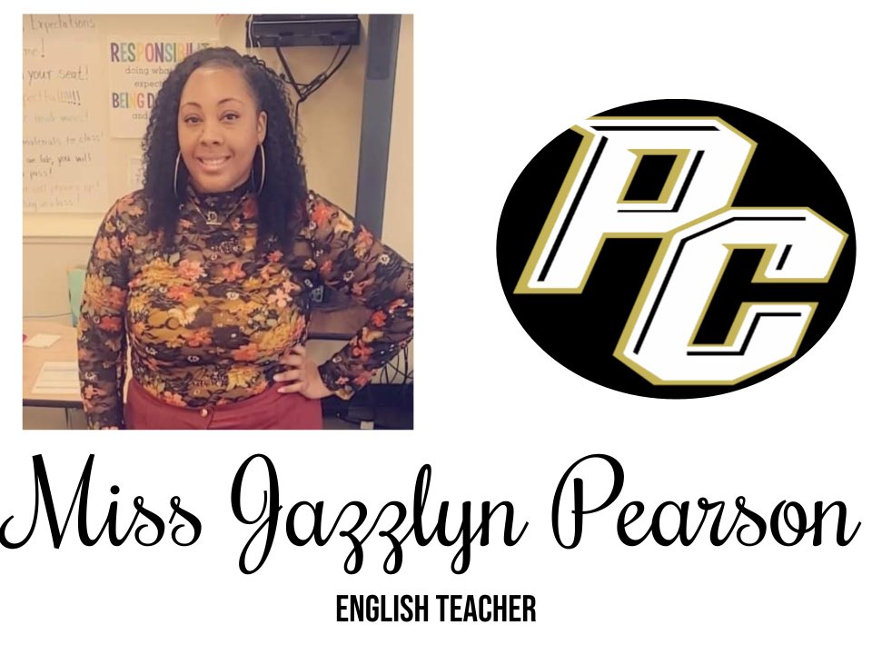 Welcome to the PCHS Family, Miss Pearson! Congratulations! 🖤💛 #pantherpride