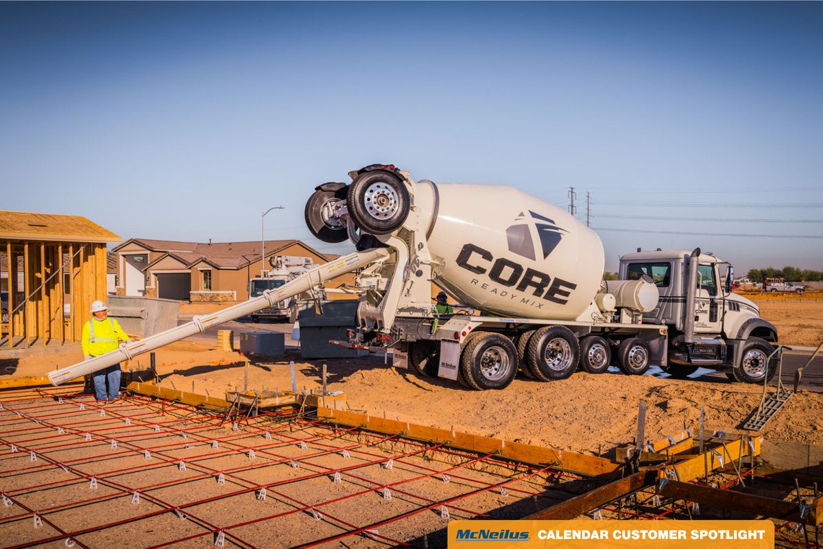 RevolutionMixer's tweet image. Shout out to our June calendar customer CORE Ready Mix out of AZ! They are running these 11.5 YD FLEX Controls™ Bridgemaster™ mixers and added a 3-button joystick and armrest for driver comfort. 

Thank you to @MackTrucks &amp;amp; @nussgrp 
#McNeilusMixers #FLEXControls #TeamMcNeilus