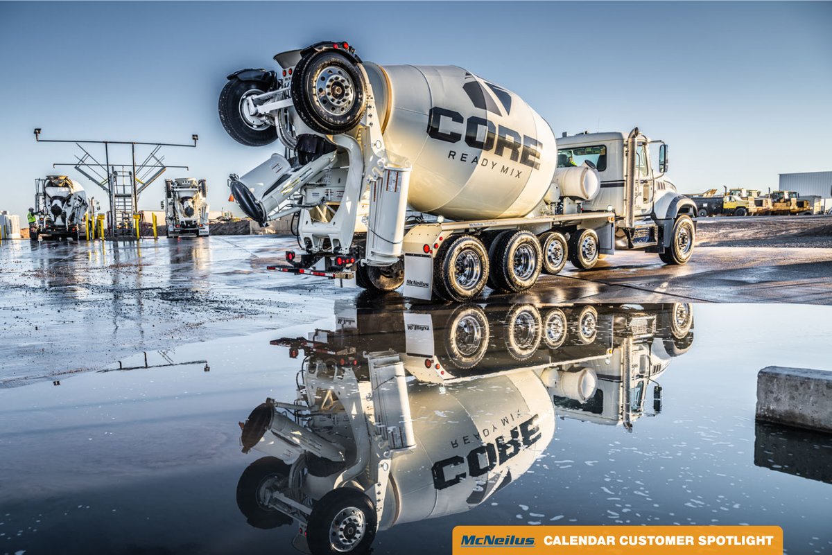 RevolutionMixer's tweet image. Shout out to our June calendar customer CORE Ready Mix out of AZ! They are running these 11.5 YD FLEX Controls™ Bridgemaster™ mixers and added a 3-button joystick and armrest for driver comfort. 

Thank you to @MackTrucks &amp;amp; @nussgrp 
#McNeilusMixers #FLEXControls #TeamMcNeilus