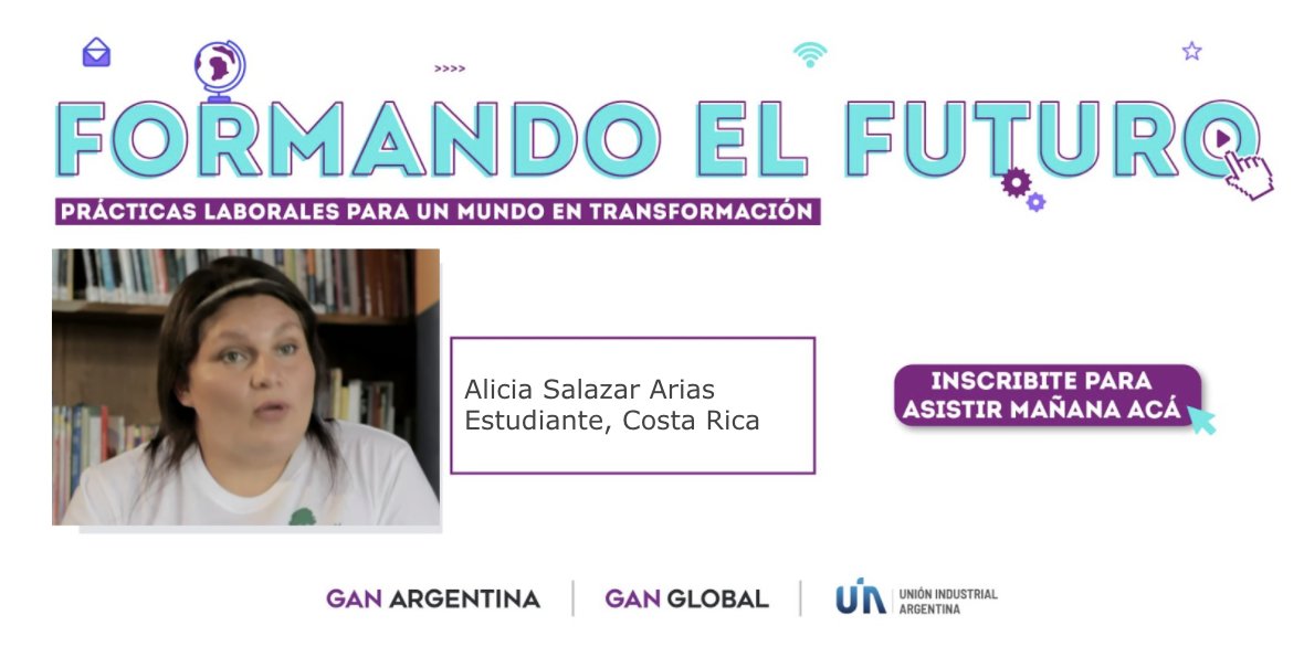 #AHORA en #FormandoelFuturo Alicia Salaz Ararias, estudiante de Costa Rica: "Pienso seguir siendo el ejemplo para mi hijos, para las personas que me conocen. Así me veo capacitándome y aprendiendo."
