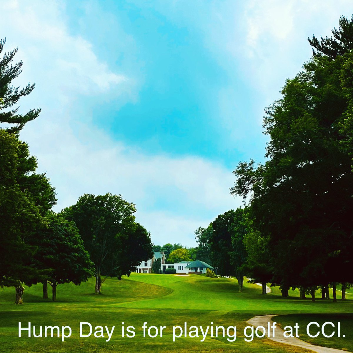 CCIndianapolis's tweet photo. Hump Days are more enjoyable when you’ve got CCI to call home. #HumpDayGolf @ #CCI https://t.co/mQo5uSEnAV