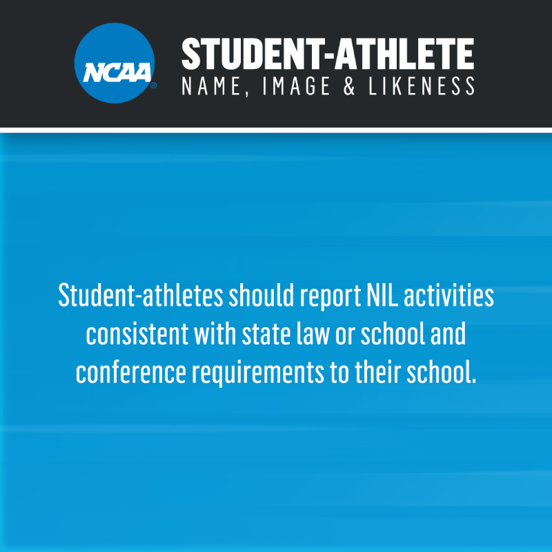 NCAADII's tweet photo. All three @NCAA divisions adopt interim name, image and likeness policy: