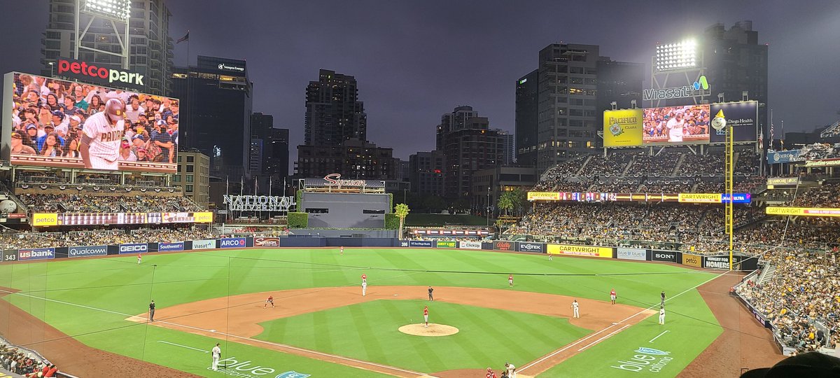 mathursiddarth's tweet photo. @Padres @PetcoPark @JeromesFurn Opening day 2021. Caratini walk off homer. https://t.co/IhS4wj3R7k