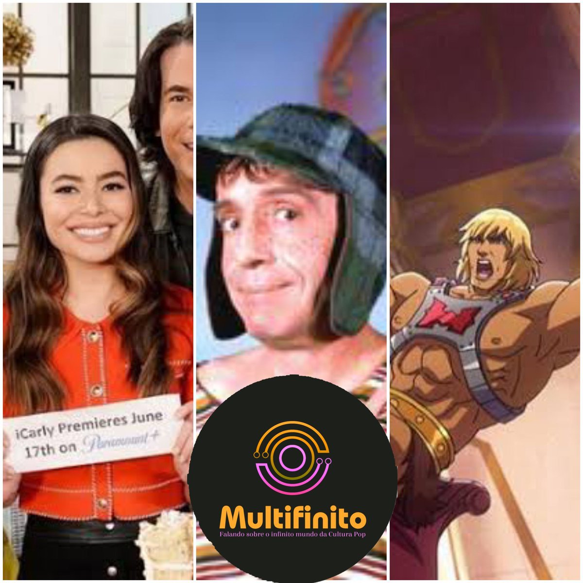 MULTIFINITO's tweet photo. Sabem oque Icarly, Chaves e He-man tem em comun??
Eles fazem parte do Tema do MULTIFINITO DESSA SEMANA!!!
TA NO AR O PODCAST PRA FALAR SOBRE OS REVIVALS, CONTINUAÇÕES E DEBATER, FALTA CRIATIVIDADE OU TEM HISTÓRIA? 
https://t.co/Wilo9fGNk6

#podcast #heman #iCarly #chaves https://t.co/AMPodYI2PA