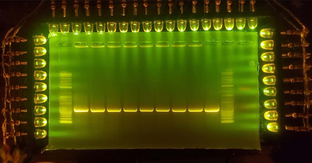 I love my lil hand made agarose gel transilluminator. Really proud that I circumvented a really shitty patent essentially owning the idea of "perpendicular illumination". Well, it's all freehand and no PCBs or glass lenses so take a hike. Will make for anyone. $64 + shipping!
