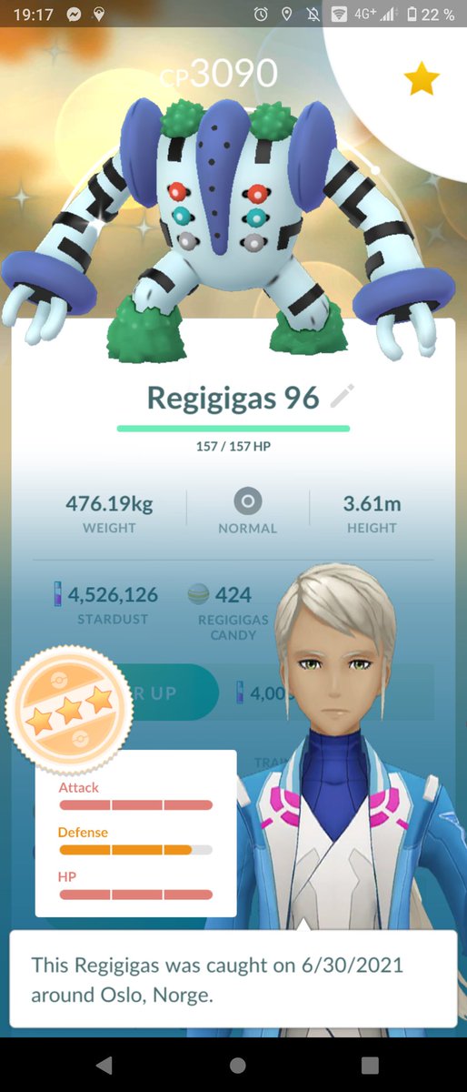 Srfsmurf's tweet photo. On the last raid during raid hour I finally got a shiny 🥳 #PokemonGO https://t.co/5OAXQDgCcs