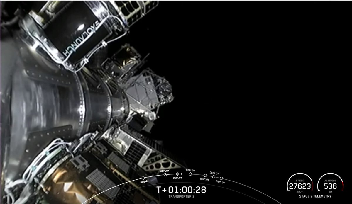 We would like to thank @SpaceX for a fantastic ride into space and all our customers for their trust in #Exolaunch!