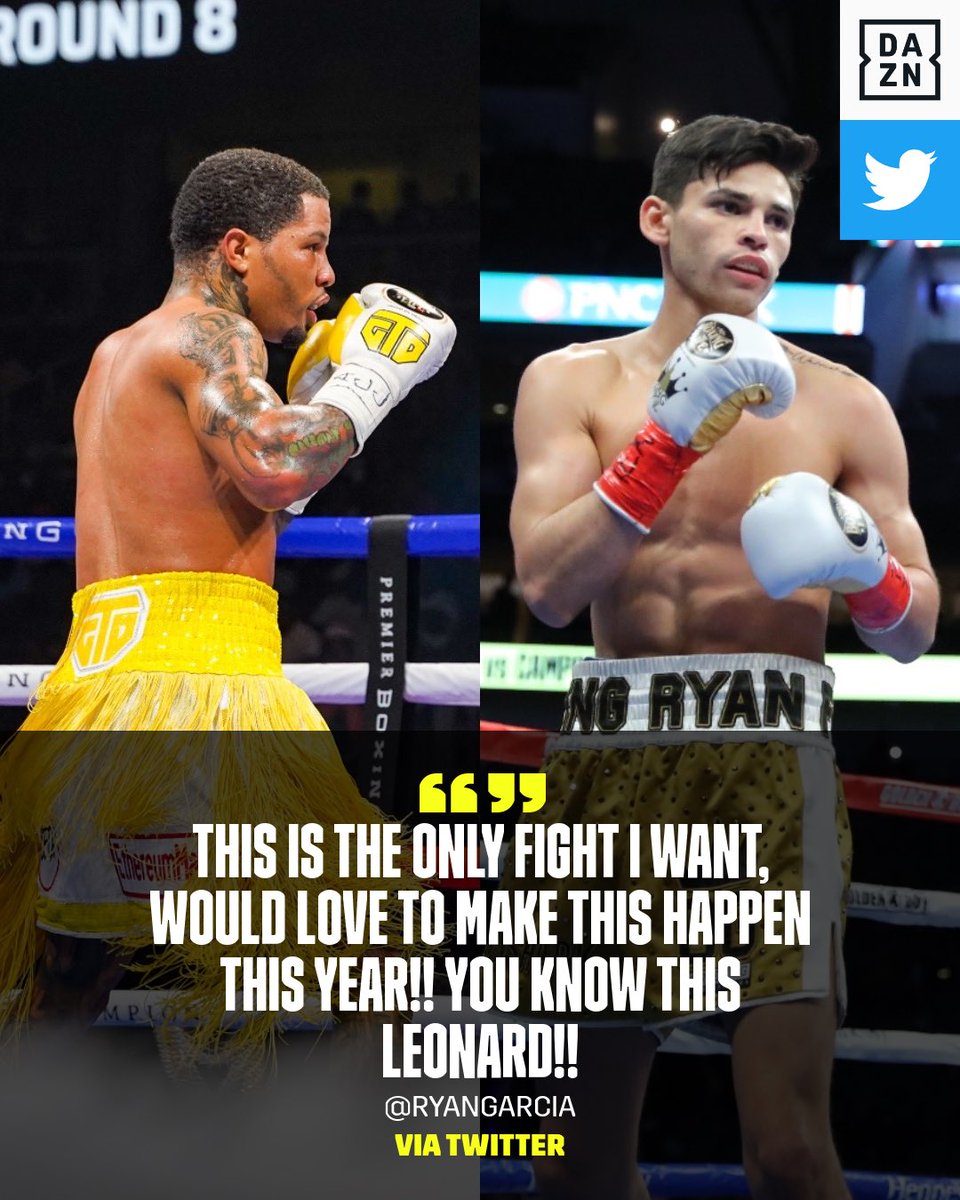 Dazn Boxing Ryan Garcia Says Gervonta Davis Is The Only Fight He Wants Dazn Boxing Ryan Garcia Says Gervonta Davis Is The Only Fight He Wants