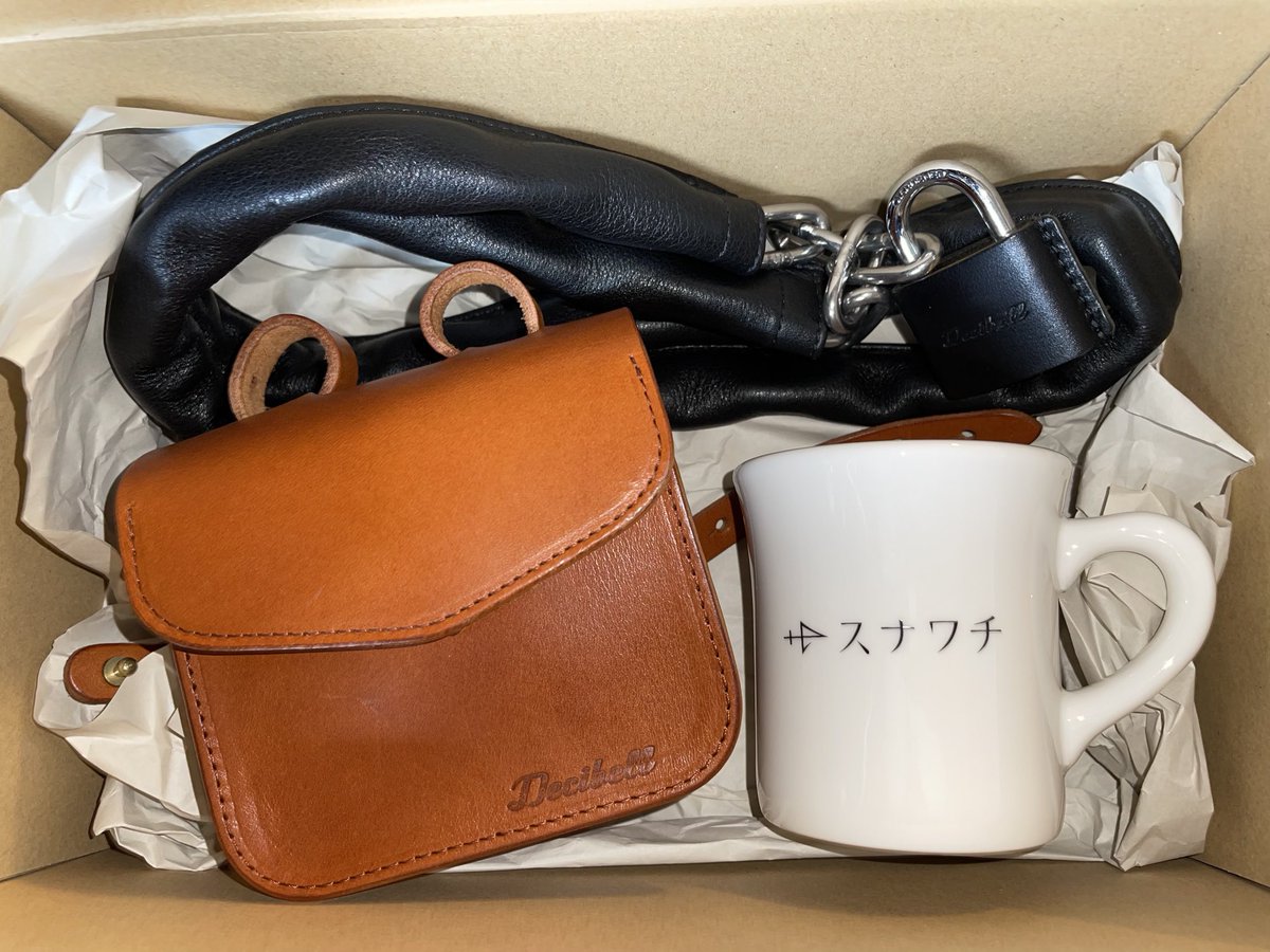 noffy406's tweet photo. おはようございます
ツイート忘れてました…  きちんと先週届いています。ありがとうございました😊
（サドルバッグと��ェーンロック、マグカップ）
#Decibell 
#俺のスナワチ https://t.co/JTs0LpQWct