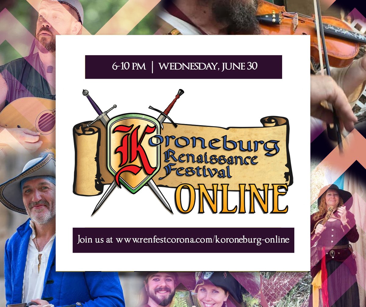 Come find out what the fuss is all about as we continue our festival tonight at 6pm! Join us: renfestcorona.com/koroneburg-onl…