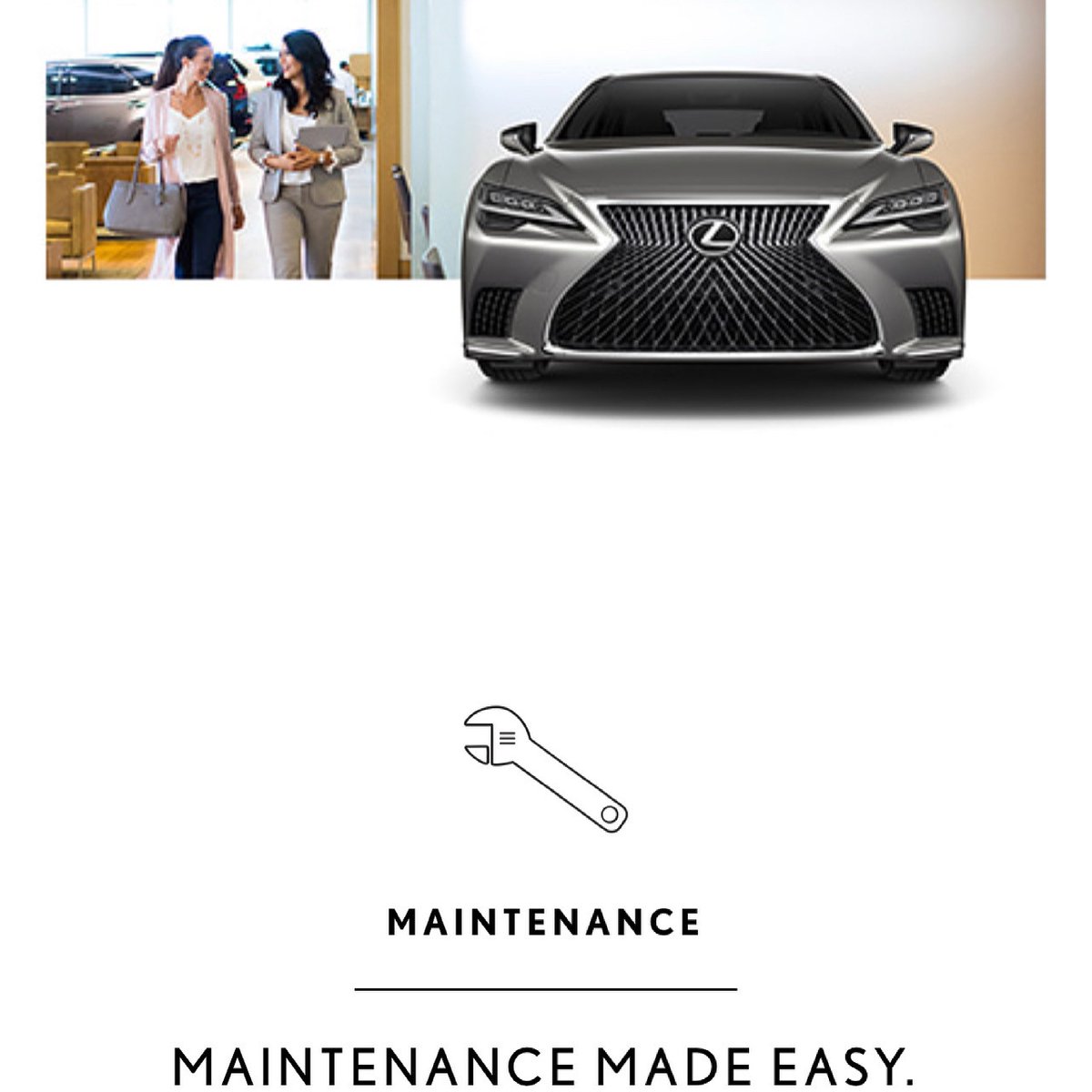 LexusofGlendale's tweet photo. Every new Lexus comes with complimentary first and second scheduled maintenance services. Services are provided at 6 months/5,000 miles &amp; 12 months/10,000 miles, whichever comes first. Plus, all of our work is guaranteed and is done exclusively by our factory-trained technicians. https://t.co/qY2aStqsPp