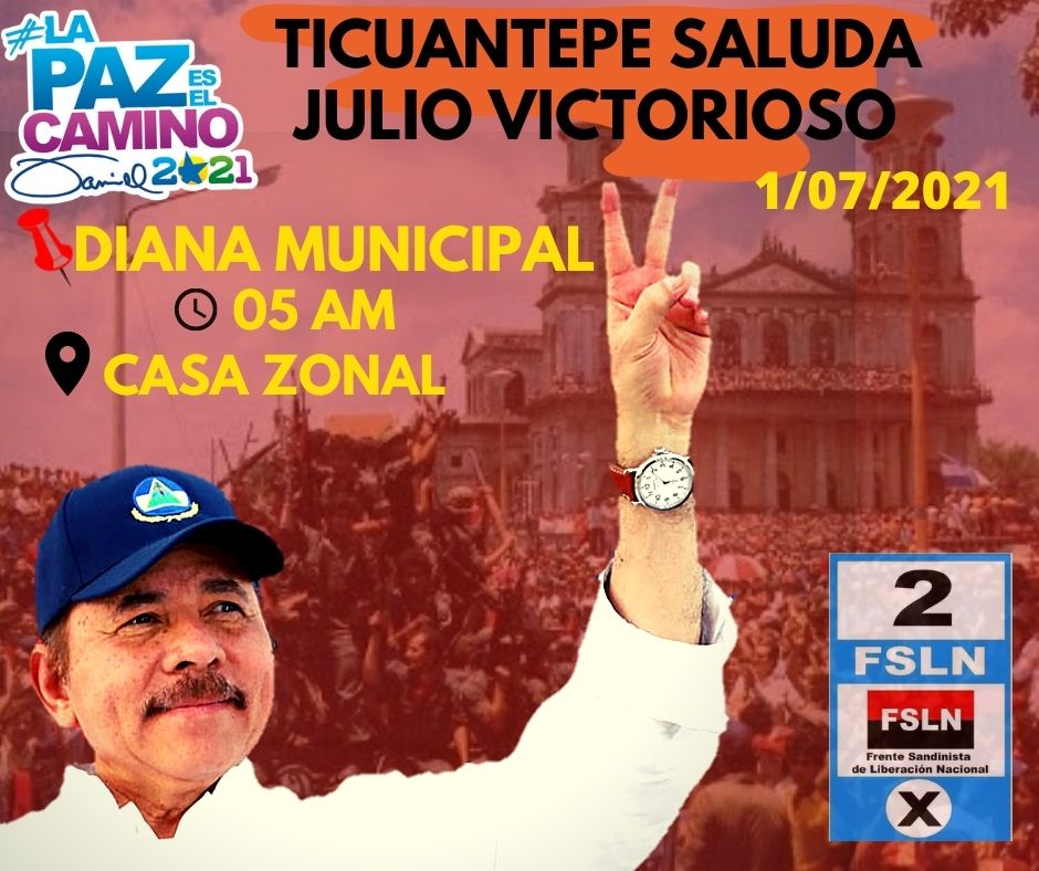Y por que mañana estamos de fiesta
#JulioVictoriososSiempre
#ManaguaSandinista