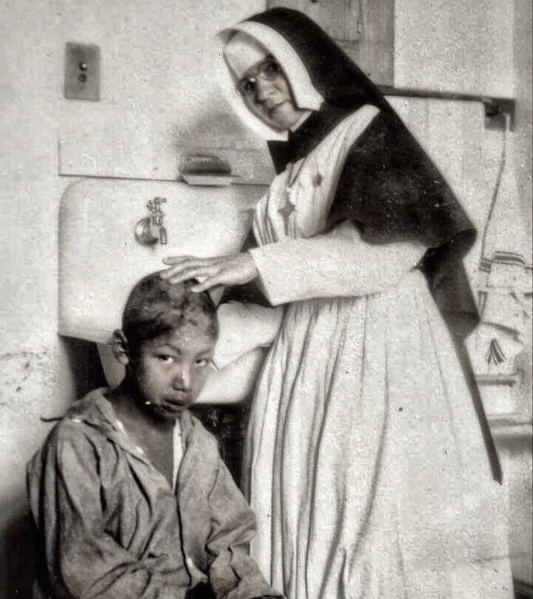 Their lives were a real life horror movie... #residentialschools #evil